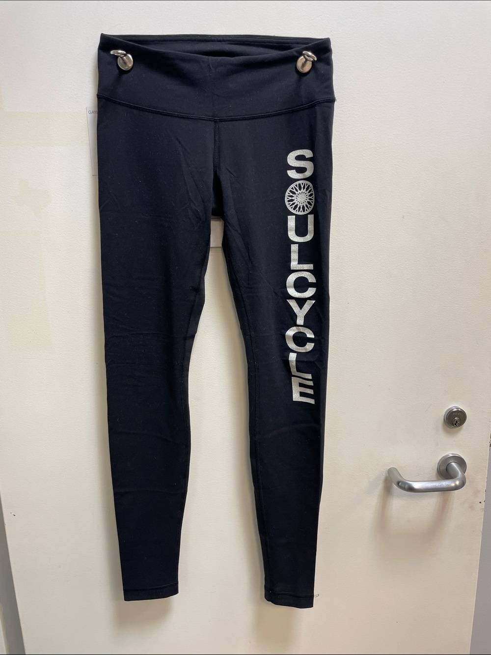 Lulu soulcycle Black leggings with front waist pocket